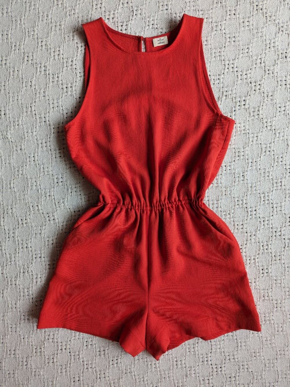ARITZIA Wilfred Rive Romper Red With Pockets Size XS Jumpsuit